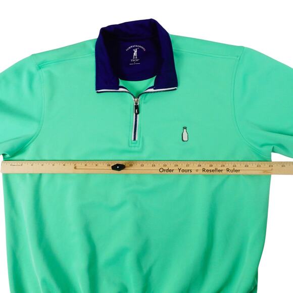 Fairway & Greene Green Quarter-Zip Sweatshirt - Picture 4 of 6